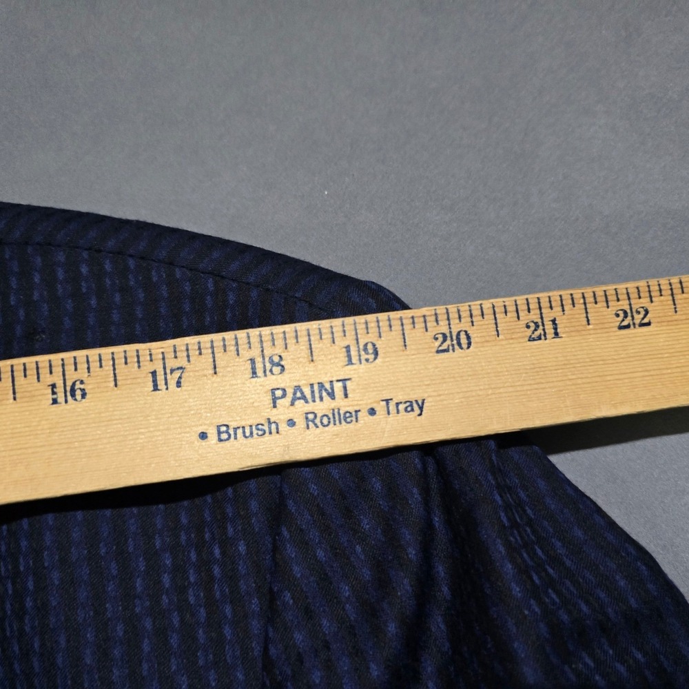 Wool Blazer Mens 42R Navy Blue 5-Button Micro Pattern Made in Canada - Picture 6 of 13